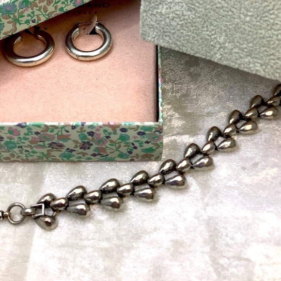 Lucky Brand Silver Earrings Bracelet and Necklace Set - Picture 4 of 6